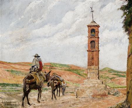 Sample artwork by Jose Blanco Coris (1862 - 1946), known for history paintings, gentle realism, still life - View similar artists and auction records