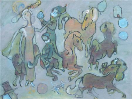 Sample artwork by Ellinore Ginn (1915 - 1995), known for painting - View similar artists and auction records