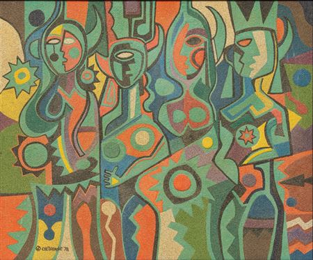 Pueblo Odyssey by David Paladin - Auction record, sale price, and art valuation. Compare with similar artists and explore comparable artworks.