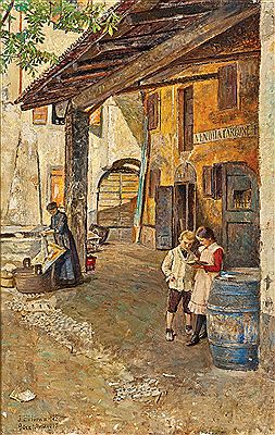 "Kohlenhof in Görz (Vendita Carbone)" by Joseph Eugène Horwarter - Auction record, sale price, and art valuation. Compare with similar artists and explore comparable artworks.