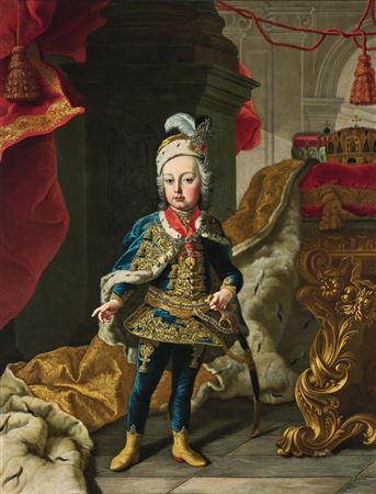 Portrait of Joseph II, Holy Roman Emperor (1741–1790), at a young age by Martin van Meytens - Auction record, sale price, and art valuation. Compare with similar artists and explore comparable artworks.