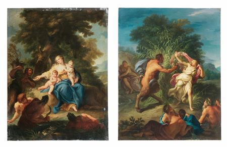 Latona transforms the Lycians into frogs; and Pan and Syrinx (2)