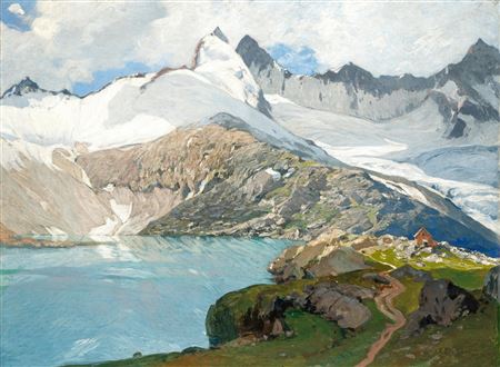 Sample artwork by Albert Stagura (1866 - 1947), known for landscape; painter of the munich school - View similar artists and auction records