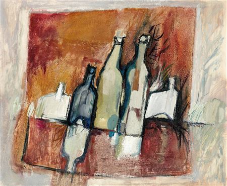 Still life with bottles
