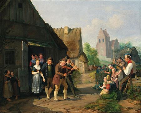 The Wedding Procession by Poul August Plum - Auction record, sale price, and art valuation. Compare with similar artists and explore comparable artworks.
