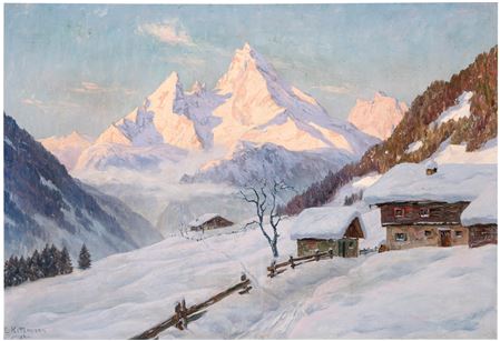 Wintermorgen am Watzmann bei Berchtesgaden