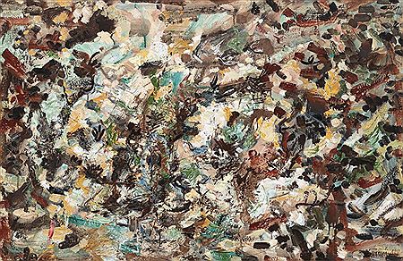 Sample artwork by Jean Emile Van Gindertael (1906 - 1993), known for abstract, non-objective painting - View similar artists and auction records