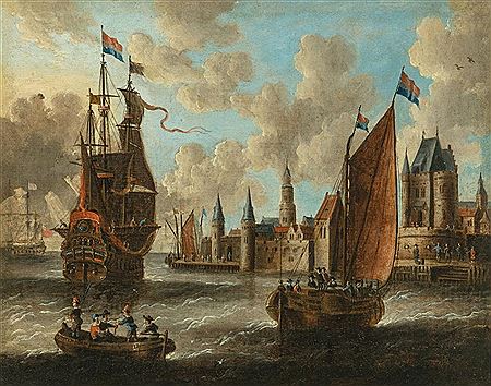 Sample artwork by Peter Velde (1634 - 1703), known for marine painting - View similar artists and auction records