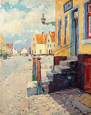 View in the Kerkstraat in Damme