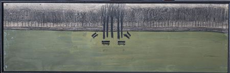 The Benches, circa 1960 by Marie Therese Bourrat - Auction record, sale price, and art valuation. Compare with similar artists and explore comparable artworks.