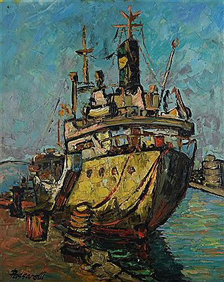 Trawler in port