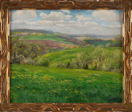 Sample artwork by Harry Haviland Osgood (1875 - 1960), known for marine, landscape and street scene painting - View similar artists and auction records