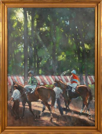 Sample artwork by Geoffrey L Smith (20/21st century), known for beach and harbor view, equestrian painting - View similar artists and auction records