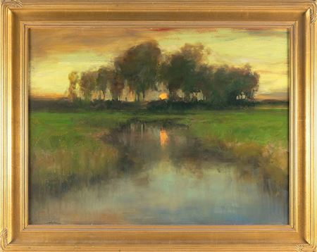 Dramatic Marsh Sunset