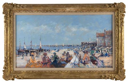 Beach scene.