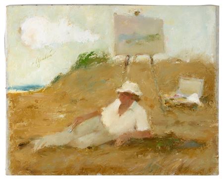 "Reclining Artist"