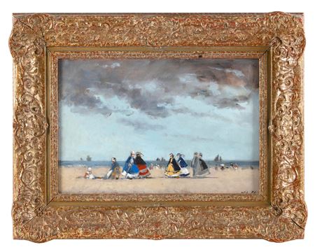 Figures on a beach.