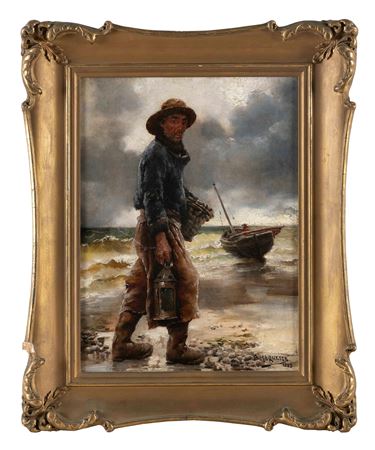 Fisherman on the shore.