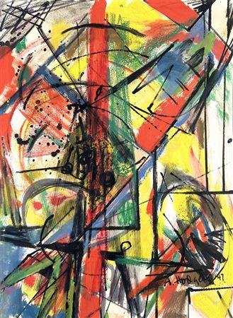 Abstract. by Alice Hodges - Auction record, sale price, and art valuation. Compare with similar artists and explore comparable artworks.