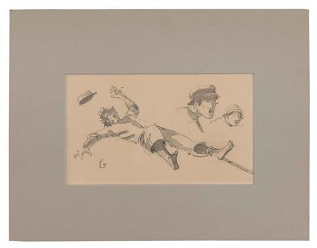 SAILOR BEING DRAWN OVERBOARD