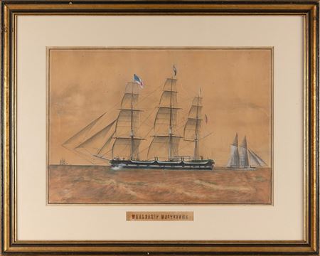 Portrait of the whaleship Moctezuma.