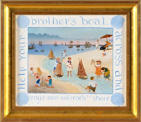 "Help your brother's boat across and your own will reach the shore".
