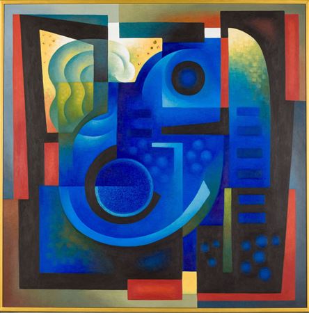 Rhapsody in Blue, 2003 by Sushe Felix - Auction record, sale price, and art valuation. Compare with similar artists and explore comparable artworks.