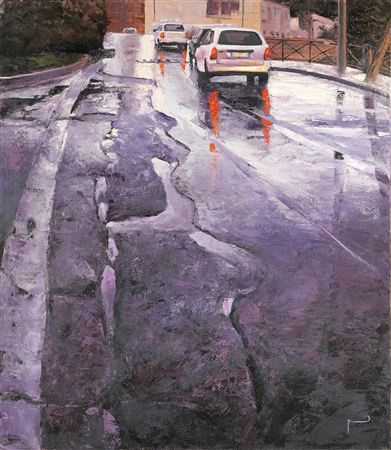 Purple asphalt