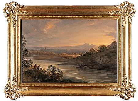 River landscape with the Holy Family (along the Adda), 1859