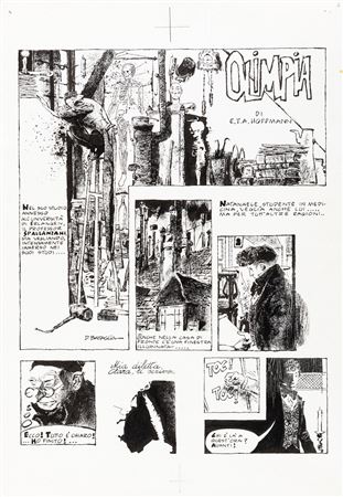 Sample artwork by Dino Battaglia (1923 - 1983), known for comics - View similar artists and auction records