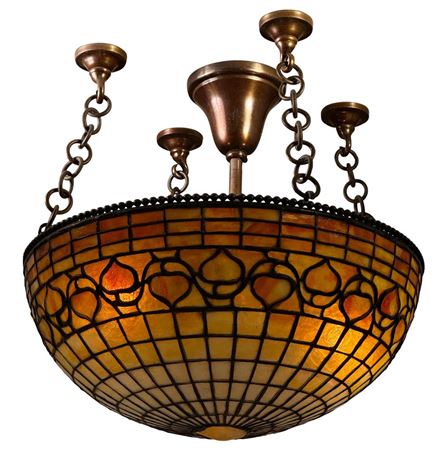 "Vine Border & Turtle-Back" Chandelier