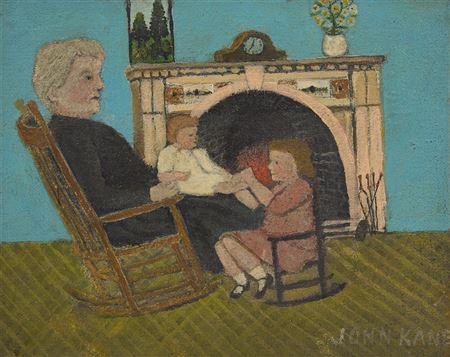 Grandma at Fireside