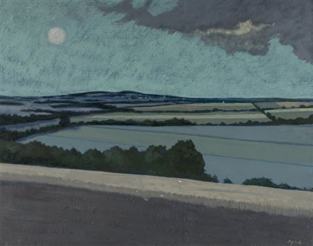 Moonlit Landscape by Gibson Byrd - Auction record, sale price, and art valuation. Compare with similar artists and explore comparable artworks.