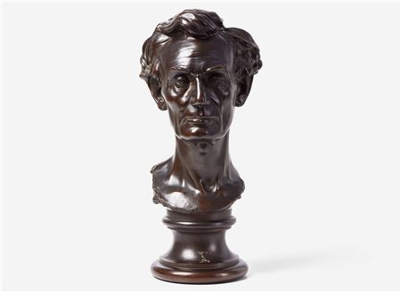 Bronze bust of Abraham Lincoln (1809-1865), 1860