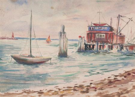 Harbor with Boats, 1932