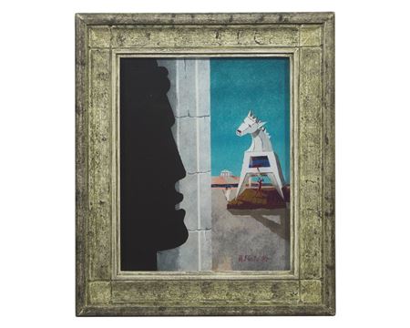 Head and Trojan Horse by Angelo Pinto - Auction record, sale price, and art valuation. Compare with similar artists and explore comparable artworks.