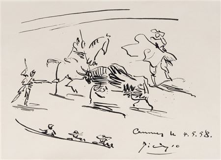 Scène de Tauromachie, 1958