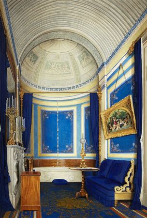 The Bathroom of Grand Princess Maria Alexandrovna, from Interiors of the Winter Palace, 1852