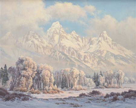 Morning in the Tetons , 1980