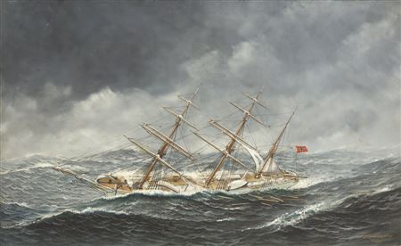 Portrait of the Norwegian Schooner "Gunniloe"