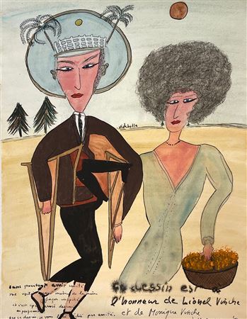 "Portrait of Lionel Vinche and Monique" (1982)