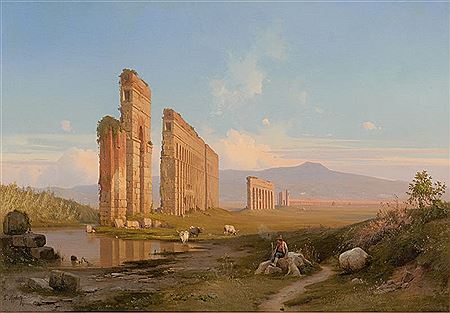 Aqueduct in the Roman Campagna.