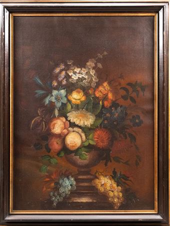 Floral Still Life with Grapes