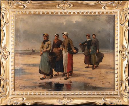 Clam Gatherers Scene