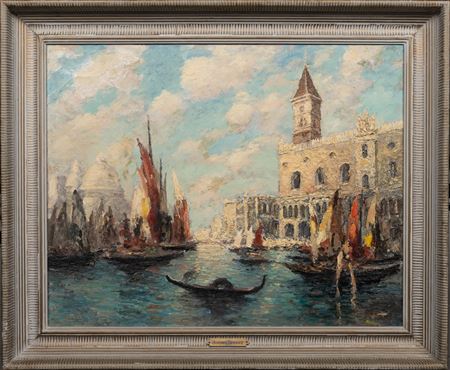 Venetian Canal Scene Cityscape