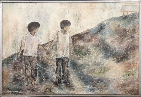 Young Couple Boy and Girl Holding Hands Walking