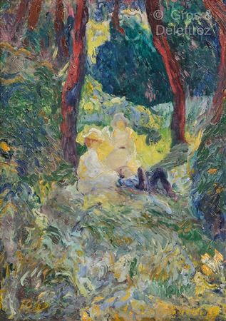 Autumn evening by Alexandre Ivanovitch Laxhetchnikoff - Auction record, sale price, and art valuation. Compare with similar artists and explore comparable artworks.