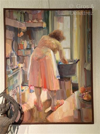 Sample artwork by Albert Coll (Born 1918), known for painting - View similar artists and auction records