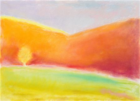 A Tree in the Orange Field