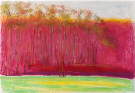 Magenta Tree Screen